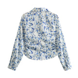Spring Print Slim Shirt 2580126 Medium Skirt 2581133-Outfit