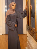 Basic Solid Color Robe Dress