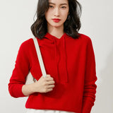 Toloer New Long-Sleeved Hoodie Sweater Women's Pullover Hoodie Loose Casual Short Top Hoodie Bottom Sweater-Outfit