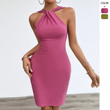 Summer Women's Flower Printed Bohemia Dress Short Sleeves Collared