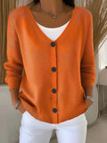 3D Printed Ladies Autumn And Winter Fashion Casual Sweater V Collar Long-Sleeved