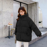 Women Thicken Warm Parka Coat Loose Oversized Women's Winter Bread Coat Hooded Outwear Padded Woman Parkas