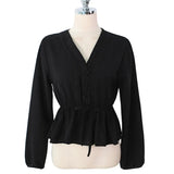 White Blouse Sashes Casual Woman Clothes 2022 Fall Lace Long Sleeve Shirt Women Blouses Shirts Chemisier