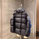 Advanced Sense Plus 90 White Duck Down Down Jacket Female 2024 Autumn And Winter New Short Hoodie Station Loose Coat Tide-Outfit