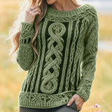 2025 3D Digital Print Round-Neck Sweater Knitted