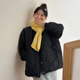 Baseball Collar Down Jacket Female Short Style 2024 Winter New Gourd Grain Warm Small Light White Duck Down Coat Tide-Outfit
