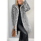 2025 Fashion Leopard-Print Warm Plush Long