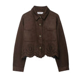 Homemade New Women's Clothing Coat With Velvet Texture Effect