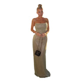 Hanging Beads Fine Flash Dress Dress Woman 2025 New Hot Girl Sexy