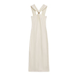 2025 New Dress Women's Hanging Neck French Design