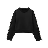 Buckle Eye Hollow Design Round Collar Loose Short- Jacket High-Waisted Mini Skirt Set 2025 Spring Women's