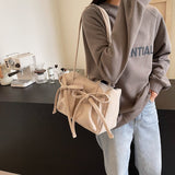 Bow Knot Large Capacity Shoulder Bag-Outfit