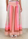 New Seaside Holiday Dress Print Strap Big Skirt National Style