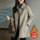 Autumn And Winter New Women's Fashion Small Casual Slimming With High-End Feeling Cotton Wool Coat