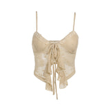 Summer 2025 New Fashion Babes Vest Temperament Flower Lace Sling Dress