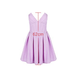 Lilac Deep Neck Corset Tube Mini Dress-Outfit