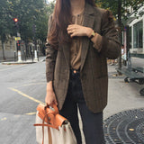 Spring And Summer New Korean Suit Slim Full-Sleeved Suit Women's Jacket Leisure Fashion Business Suit-Outfit