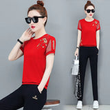 tracksuit 2 piece set women summer two piece set top and pants korean fashion clothing lounge wear 2022 womens clothes