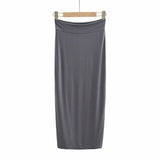 New Summer Navel Exposed Short Style Flat Belt Vest High Waist Elastic Tight Bag Hip Skirt Suit-Outfit