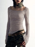 reversible slim fit long sleeve knitted top with