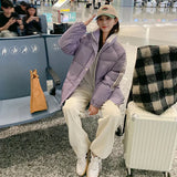 The 2024 New Autumn And Winter Korean Version Of The Loose Standing Collar Cotton-Padded Jacket And Thick Coat Tide-Outfit