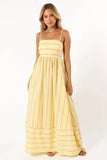Toloer Spring And Summer Striped Suspenders Open Back Big Clear Fresh Air