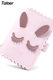 Cartoon Rabbit Card Case Business Card Holder Women Credit Passport Card Bag ID Passport Card Wallet 2023 Pink