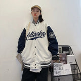 baseball uniform jackets for women 2021 spring and autumn new high-quality loose and thin couple retro clothes oversized