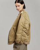 Autumn / Winter 2023 With Loose Zip Padded Jacket Female Ins Small Sweet Wind Baseball Jacket-Outfit