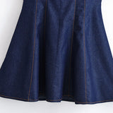 Homemade New Women's Classic Bony Denim Suspension Dress