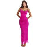 New Women's Net Yarn Lace Slings Body Fish Bone Dress With Chest To Pack The Hip