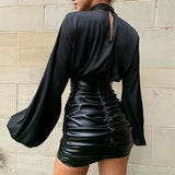 Collar Loose Slimming Solid Color