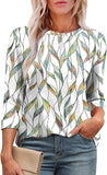 2025 New Fashion Casual Roll Collar Seven-Sleeve Top Bottom