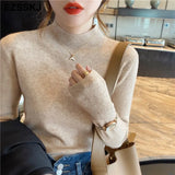 Basic Turtleneck Slim Sweater Pullover Women Autumn winter Casual long Sleeve Sweater For women Female Chic Jumpers