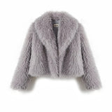Teddy Burgundy Faux Fur Coat-Outfit