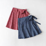 New Broken Flower Wrapped High Waist Half Skirt Summer Lace Skirt Printed Short Skirt-Outfit