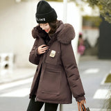 2024 Winter New Parker Cotton Clothes Female Long Korean Version Loose Fashion Cotton-Padded Clothes Waist Show Thin Cotton-Padded Jacket Coat-Outfit