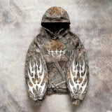 Vintage Hoodie Men Shi Loose Niche Zipper Hoodie Outside Wearing Handsome