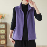 Toloer Autumn And Winter New Mother Dress Rocking Velvet Horse Clip Warm Casual Coat Women Fashion Shoulder Vest