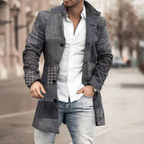 Explosion 3D Digital Printing Lattice Repair Medium And Long Casual Men's
