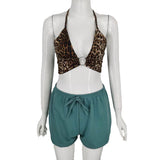Toloer And Summer 2024 Women's Sexy Deep V Neck Ring Band Back Wrapped Chest Nightclub With A Small Vest-Outfit
