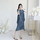 Three Folded New Dress Casual Style Folded Folded Long