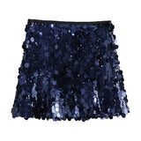 Women's High-Rise Slimming Body Squin Short Skirt In Autumn