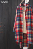 Women Blouses Plaid Shirt Female Casual Long Sleeve Shirt Tops Lady Clothes Loose Blouse Chic Outerwear 2023 Autumn