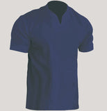 Men's Fitness Plus-Size Sports T-Shirt Men's Elastic Cotton Pocket Short-Sleeved Summer V-Neck Polo