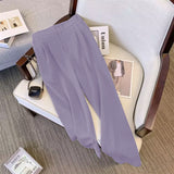 Suit Suit Pants Women Straight Loose 2025 New Spring And Autumn Leisure Wide Legs Commute Black