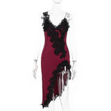 Sexy Deep V Sling Dress Body Show-Up Back Party Hottie Temperament Hip