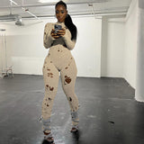 Women's Clothing 2025 Autumn And Winter 2025 New Fashion Hole Long Sleeves Strap With Wool Long