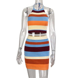 Skirt Autumn Fashion Two-Piece Suit Skirt Sling Babes Vest Hip Dress Suit