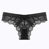 Sexy Lace Trousers Female Transparent Hollow Sex Fun Sports Low-Rise Without Scars Ladies Trousers